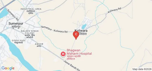 Arawali College, Koliwara Map