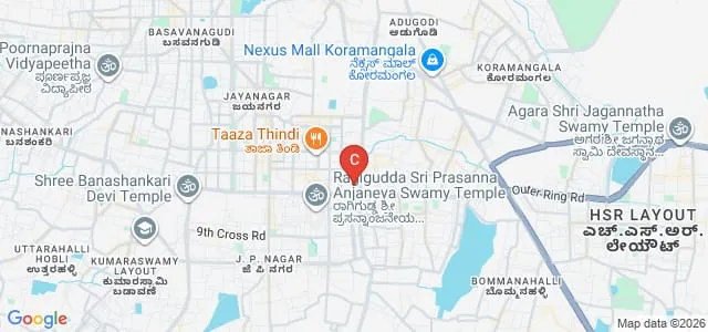 Sri Jayadeva Institute of Cardiovascular Sciences and Research, Bangalore Map