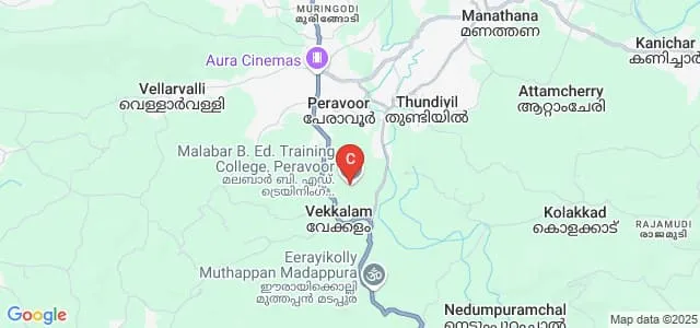 Malabar B Ed Training College, Peravoor Map