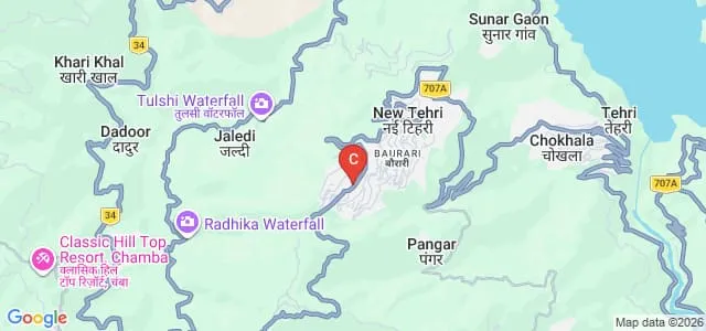State Institute of Hotel Management and Catering Technology and Applied Nutrition, New Tehri Map