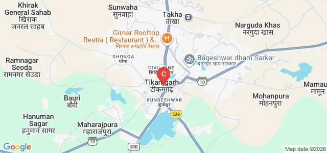 Hope Institute of Teacher's Training, Tikamgarh Map