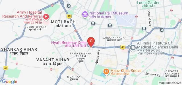 CII Institute of Hospitality - Hyatt Regency, Delhi Map