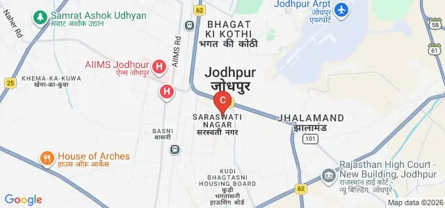 Shri RN Memorial Mahila Teachers Training College of Education, Jodhpur Map