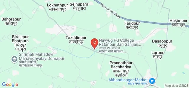 Navyug Post Graduate College, Sultanpur Map