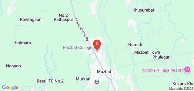Mazbat College, Udalguri Map