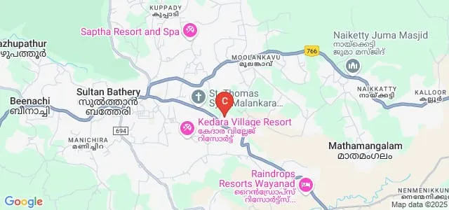 Alphonsa Arts and Science College, Wayanad Map