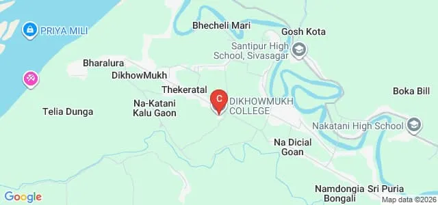 Dikhowmukh College, Moglow Map