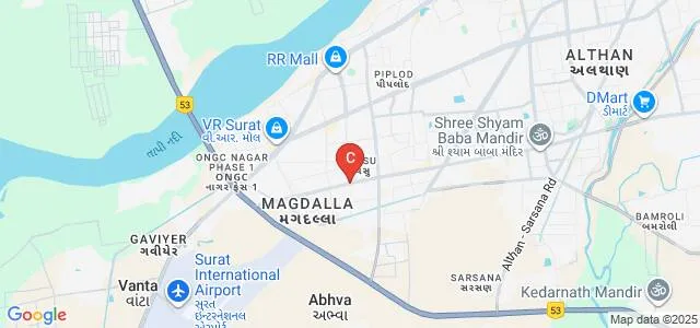 Bhagwan Mahavir Polytechnic, Surat Map