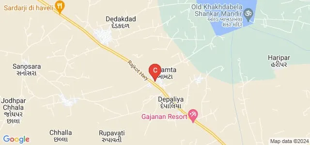 Smt Motiben Jadavjibhai Malani Education and Cheritable Trust Shree Mahila College, Khamta Map