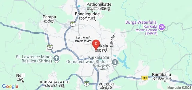 Sri Venkataramana Women's College, Karkala Map