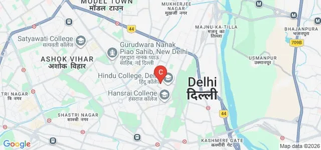 St Stephens College, Delhi Map