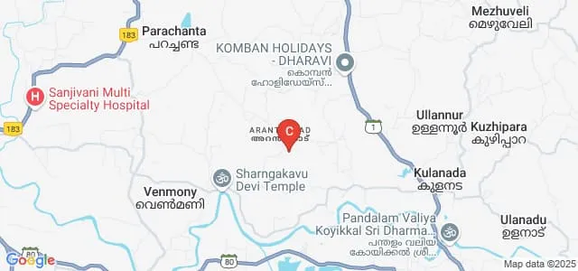 Mount Zion Institute of Management, Kozhuvalloor Map