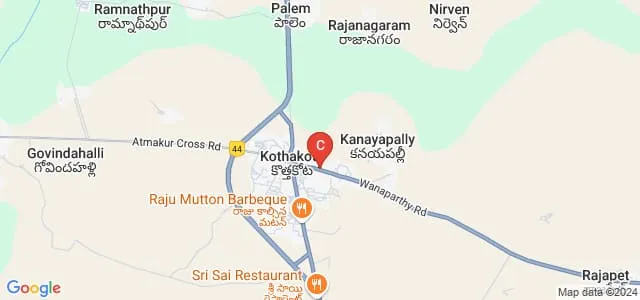 SES Kothakota Sri Vidya Degree College, Mahabubnagar Map
