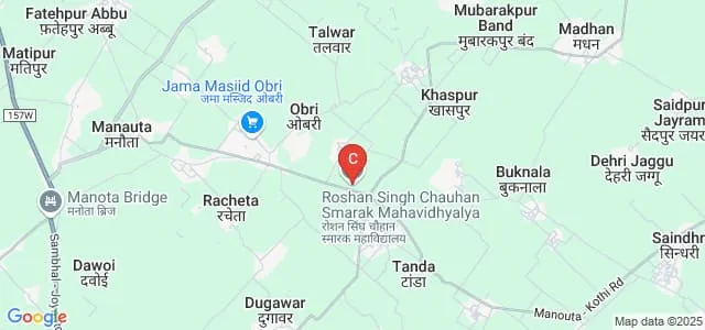 Roshan Singh Chauhan Smarak Mahavidhyalya, Sambhal Map