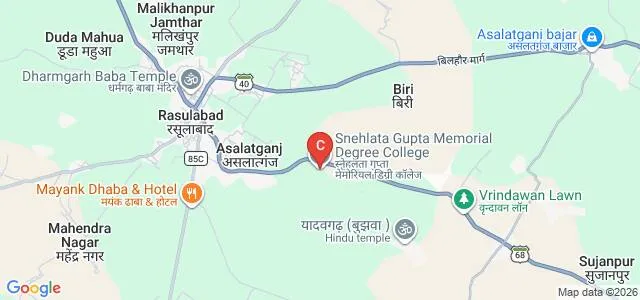 Snehlata Gupta Memorial Degree College, Kanpur Map