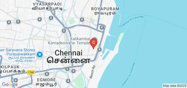 Mohamed Sathak AJ College of Nursing, Chennai Map