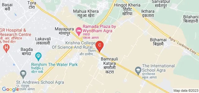 Krishna College of Science and Rural Technology, Agra Map