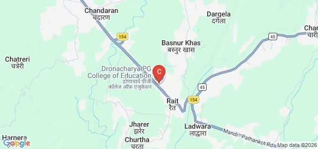 Dronacharya PG College of Education, Kangra Map