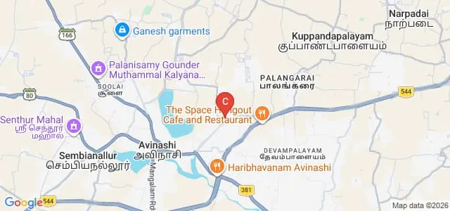 Government Arts and Science College, Avinashi Map