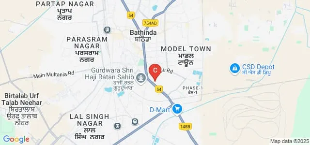 Baba Siri Chand Ji Government College, Bathinda Map