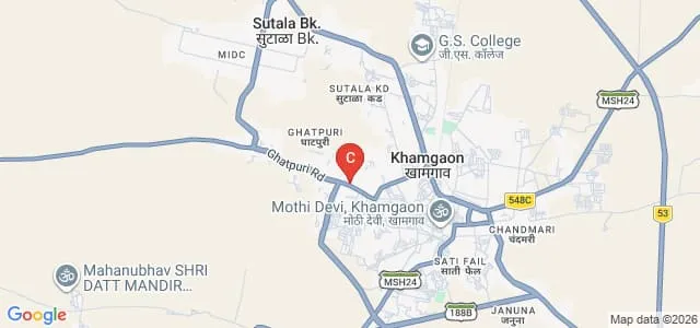 Matoshri Sayarbai Champalalji Chopda B Ed College, Khamgaon Map