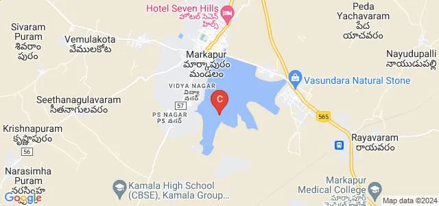 Sree Sadhana D Ed College, Markapur Map