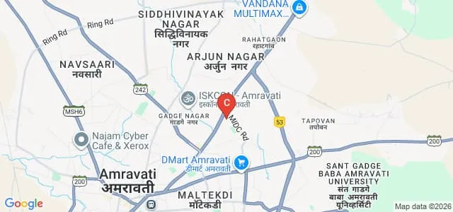 Shri Shivaji Agriculture College, Amravati Map