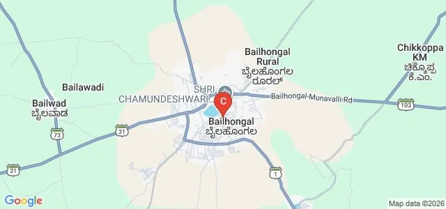 G G Deshanur Arts B M Patil Commerce and S V Sadhunavar Science College, Bailhongal Map