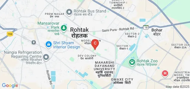 Chhotu Ram Polytechnic, Rohtak Map