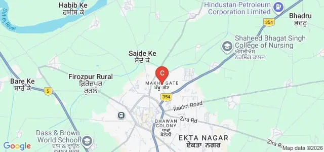 RSD College, Firozpur City Map