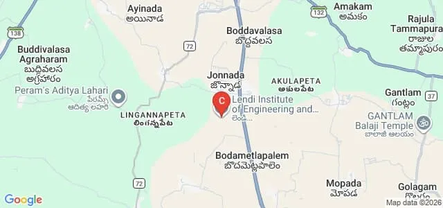 Lendi Institute of Engineering and Technology, Vizianagaram Map