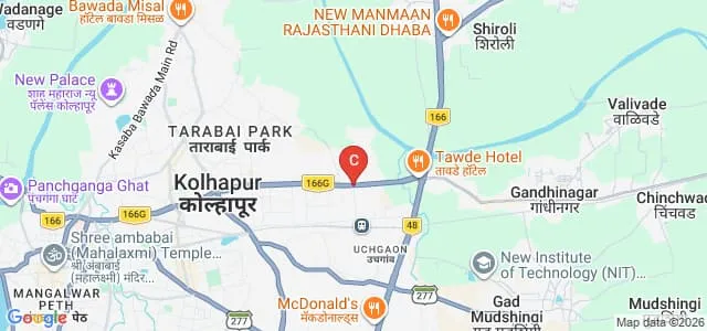 Balasaheb Mane Education Trust's Mahila College of Education, Kolhapur Map