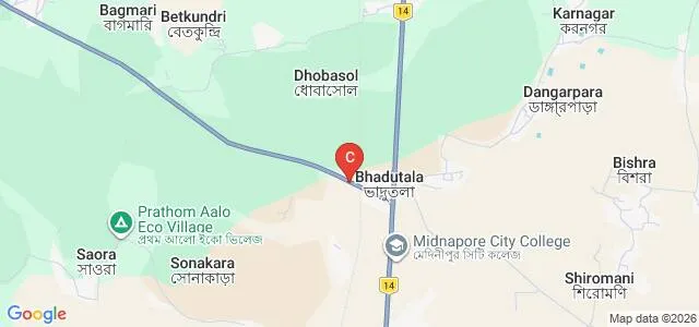 Anindita College for Teacher Education, Paschim Medinipur Map