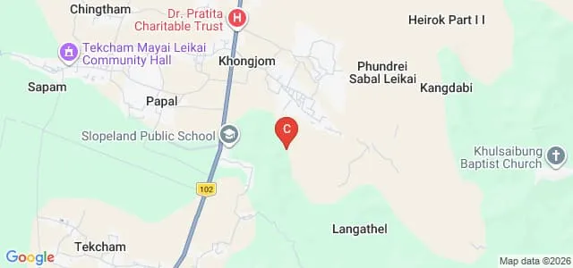 Slopeland College of Teachers Education, Khongjom Map