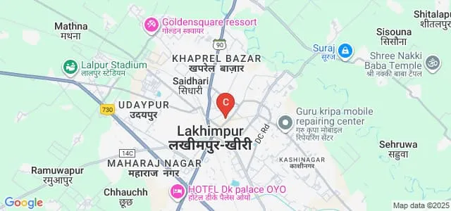 Bhagwan Deen Arya Kanya Degree College, Lakhimpur Kheri Map