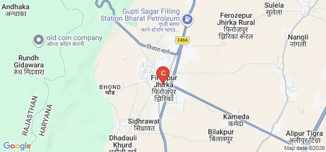 Saraswati Vidya Mandir College of Education, Mewat Map