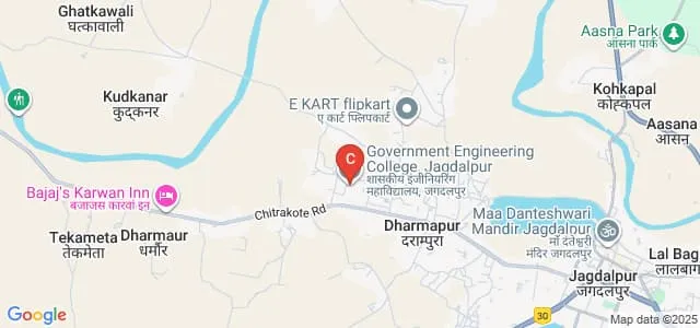 Government Engineering College, Jagdalpur Map