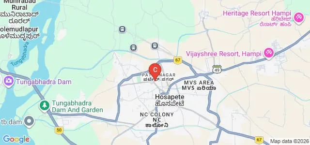 VV Sanghs Sha Bhawarlal Babulal Nahar College of Education, Hospet Map