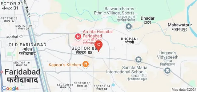 Satyug Darshan Institute of Management, Faridabad Map
