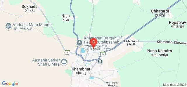 LB Rao Institute of Pharmaceutical Education and Research, Khambhat Map