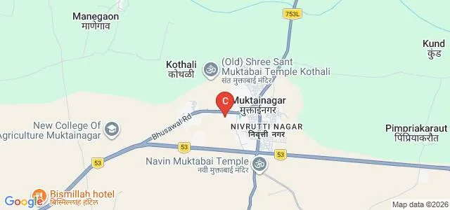 Muktainagar Taluka Education Societys Smt Godavaribai Ganpatrao Khadse College, Muktainagar Map