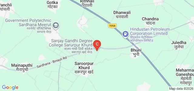 Sanjay Gandhi PG College, Sarurpur Khurd Map