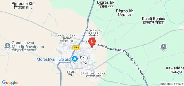 Yashwant Law College, Selu Map