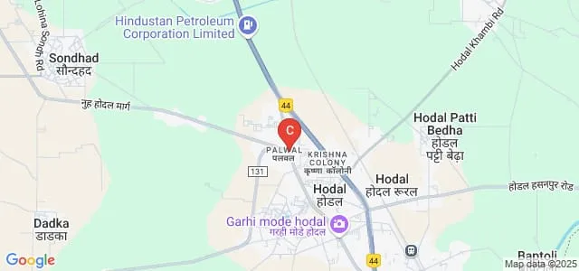 Government College, Hodal Map