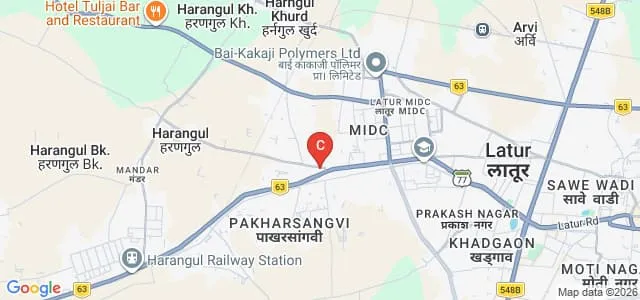 MBES College of Pharmacy, Latur Map