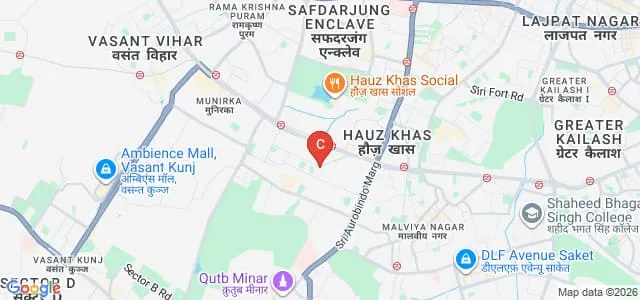 Centre for Sensors, Instrumentation and Cyber Physical System Engineering, Indian Institute of Technology Delhi Map