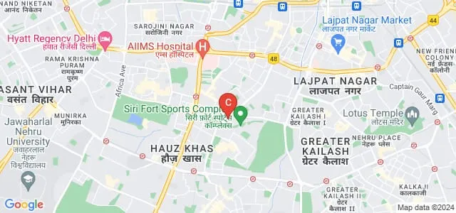 DSEU Siri Fort Campus, New Delhi Map
