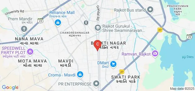 Popatlal Dhanjibhai Malaviya College of Commerce, Rajkot Map