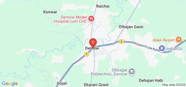 Demow College, Sivasagar Map