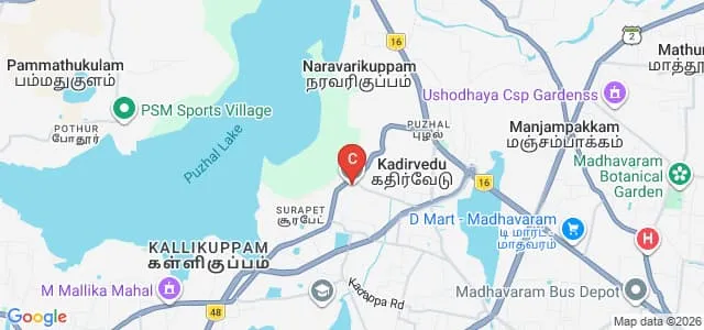 Velammal Engineering College, Chennai Map